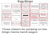 Egg Bingo "l play female Watches Gender Bender anime Guy clothes arePlenty of guys Got yelled at forcharacters because I don't want to get their ears breaking gender so boring kidlook at a guy pierced norms as a all day I'm only playing house becauseTakes online my sister made quizzes] alT'm an ally Denial beard anti-social Iwant lonDriders might be trans but l'd never pass, so P gnore it Joins the military reeSpac ust because Can't keep a Doesn't care about their transhumanist relationship going p--- Doesn't everybody wish Read shoujo Mainly friends manga, "Huh with girls at hyper-masculinity they were the young age transphobia they aren't that bad. opposite sex at times? Three cheers for jumping on the bingo meme band wagon
