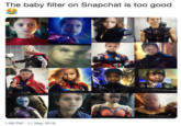 The baby filter on Snapchat is too good 62 x220 lmages may be subject to eopyrigh 1:06 PM-11 May 2019
