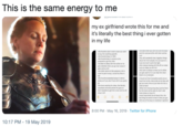 This is the same energy to me my ex girlfriend wrote this for me and it's literally the best thing i ever gotten in my life His avonte color it red in cose you wont to buy him anything specifie him and just aink with them You will constanty hear negative things prepaned to get lty t--- trunt me it amt worth the ight dlways loosing s rs either ie realy seems to like pepeyes o let in you get used no it or you hep m cea there's no in baskebal player is ames so if you doni't f--- with it you g get you every time so jttake him e's he goe s a new one he w When e's having long days just be there im thot's all he more stress on don't hesihate to get for don't odd ost thing he worts to heor is tho yow got h one of s boys or anybody in e 8:00 PM .May 16, 2019 Twitter for iPhone 10:17 PM-19 May 2019