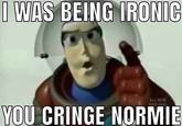 I WAS BEING IRONIC YOU'CRINGE NORMIE