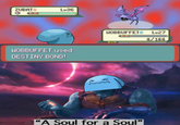 ZUBAT Lu36 HOBBUFFET Lu27 1/144 WOBBUFFET used DESTINY BOND "A Soul for a Soul"