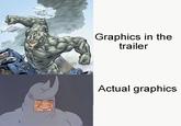 Graphics in the trailer Actual graphics