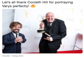 Let's all thank Conleth Hill for portraying Varys perfectly! Televis Aca viSIon demy Televisi Acader emy Televi Acad sion emy 7:24 AM -18 May 2019
