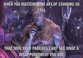 WHEN YOU MASTERED THE ART, OF STANDING SO STILL THAT NOW YOUR PARENTS CANT SEE WHAT A DISAPPOINTMENT YOU ARE