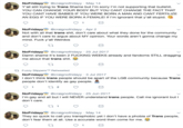 @craignofridayy May 14 No Fridayy Y'all still trying to Trans Shame but I'm sorry I'm not supporting that b-------. YOU CAN CHANGE YOUR BODY BUT YOU CANT CHANGE THE FACT THAT YOU CANT HAVE BABIES IF YOU WERE BORN A MAN AND CANT FERTILIZE AN EGG IF YOU WERE BORN A FEMALE! If I'm ignorant that y'all stupid 1 NoFridayy @craignofridayy Apr 2 Not with all that trans s---, don't care about what they done for the community and don't care to argue about MY opinion. Your words aren't gonna change my mind. F--- y'all Weirdos NoFridayy @craignofridayy 25 Jul 2017 Damn shame it's been 2 F------ WEEKS already and fandoms STILL dragging me about that trans s---. t Fuzzy SlippersTM Retweeted NoFridayy @craignofridayy 3 Jul 2017 I don't think trans people should be apart of the LGB community because Trans people don't identify as gay people. ti 2 1 NoFridayy @craignofridayy 25 Jun 2017 I'm gay and all but I will NEVER understand trans people. Call me ignorant but I don't care ti 1 NoFridayy They so quick to call you transphobic yet I don't have a phobia of Trans people, @craignofridayy May 14 don't fear them at all. Use a accurate word then come for me. 1