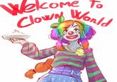 COME elcome to |oR Clip art Clown Illustration