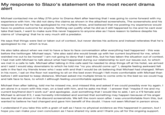 My response to Slazo's statement on the most recent drama alert Michael contacted me on May 27th prior to Drama Alert after leaming that I was going to come forward with my experience with him. He did not deny the claims as shown in the attached screenshots, The screenshots and his response show that he has apologised to me multiple times, and believed that me posting my experience would have no positive outcome for anyone. Nothing can justify what he did as it still happened to me and he cant ever take that back, I want to make sure this never happens to anyone else as I have reason to believe despite his claims of 'changing' that he is very much still a predator. He says that things were lied or taken out of context, but never denies his actions and instead reiterates that he's apologised to me- which is true. He also talks about when we met to have a face to face conversation after everything had happened this was before the twitlonger. Michael says; "she also said she would break up with her current boyfriend for me, which weirded me out to be honest" I am not going to deny that I said this, but he has taken the situation out of context. T had met with Michael to talk about what had happened during our relationship to sort our issues out, to which we met in a cafe to talk. Michael after talking in this cafe said he needed to drop things off at his hotel, we arrived and I said I would stay downstairs to which he told me "no you should come upl" I, despite feeling awkward felt safe in the fact my friends knew who I was with and that I would be ok believing that Michael had changed. When in his room, I sat on the floor not wanting to sit on the bed even though I felt more comfortable with Michael than before I still wanted to keep distance. Michael asked me multiple times to come onto to the bed so we could hug and talk face to face, to which I although feeling uncomfortable agreed to. Michael then after talking, told me he missed me, and missed this and asked if we could possibly ever try again. I am alone in a room with this man, on a bed with him, and he asks me that I answer that "maybe if me and my current boyfriend don't work out" and apologise. Just something that I would like to add, I am a 4'9 female and Michael is almost 62, I was honestly intimidated and worried that something may happen because of his anger issues that are shown in the discord screenshots. We left the room soon after. I was uncomfortable from this, but wanted to believe he had changed and gave him benefit of the doubt. I have not seen Michael in person since. I understand if you take this with a grain of salt as I have no physical evidence as this happened in person, but I hope you can make your own conclusion as I have shared my side and I thank you all for the ongoing support
