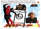 Sony's Spider-Man Far From Home posters just keep getting better wow MARVEL STUDIOS SPIDER-MAN 2:34 AM - 12 Jun 2019