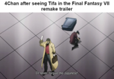4Chan after seeing Tifa in the Final Fantasy VII remake trailer I'l never forgive the Japanese!
