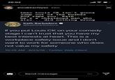 20:02 annakhachiyan 22m Lmao Louis CK isn't gonna jump out of the bushes and r--- you, Kath. . . he's a chastened man who also... did nothing wrong Kath Barbadoro @kathbarbadoro If you put Louis CK on your comedy stage I can't trust that you have my best interests at heart. This is a workplace safety issue and I don't want to work for someone who does not value my safety 10:25 AM 6/23/19 Twitter Web Client Send message O A