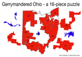 Gerrymandered Ohio a 16-piece puzzle 14 05 16 04 07 08 06 10 12 01 15 RICH EXNER, CLEVELAND.COM 02