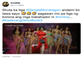 Toni@25 @toni11109024 Shuta ka tlga #DanielaMondragon andami ko tawa sayo Øaagawan mo pa tlga ng korona ang mga trabahador ni #romina... #KadenangGintoBook3 Credit by: KING 3:09 AM 1 Jul 2019