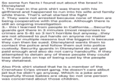 So some fun facts I found out about the brawl in Disneyland 1. The man in the pink shirt was there with his girlfriend and happened to run into his wife and family while there. That's what started the fight 2. They were not arrested because none of them are being cooperative with the police. Although there is still an ongoing investigation 3- this I learned from people in California....Security guards got there in 3 minutes (most responses to crimes are 5-8) so 3 isn't horrible but anyway...they are not allowed to put hands on anyone no matter what. For multiple reasons but the biggest is because they can then be sued. Disneyland wants them to contact the police and follow them out into police custody. Security guards in Disneyland do not get paid enough and also do not carry handcuffs. If they attempted to detain any of these people they could lose their jobs on top of being sued by the people they detained. Also Pink shirt stated that he is a member of the Crenshaw Crips street gang. He doesn't care about jail but he didn't go anyway. Which is a joke and hopefully those babies are okay bc not one person was concerned about those children.