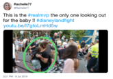 Rachelle77 @Rachelle77 This is the #realmvp the only one looking out for the baby !! #disneylandfight youtu.be/17gtoLmHd5w 3:21 PM - 8 Jul 2019