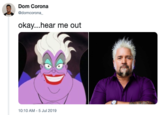 Dom Corona @domcorona okay...hear me out 10:10 AM -5 Jul 2019
