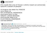aaron petcoff @ughitsaaron this reads like one of those t-shirts meant an extremely specific subset of people: I'll forgive the debt for PISCES who listen to MY CHEMICAL ROMANCE and were born in the GREAT LAKES REGION and whose dad is an ELECTRICAL ENGINEER named GRANT Kamala Harris Yesterday I announced that, as president, I'll establish a student loan debt forgiveness program for Pell Grant recipients who start a business that operates for three years in disadvantaged communities. kamalaharris.org/opportunity-ga... @KamalaHarris Jul 27 Show this thread 10:14 AM Jul 28, 2019 Twitter Web App