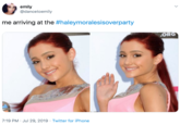 emily @dancetoemily me arriving at the #haleymoralesisoverparty ORG 7:19 PM Jul 29, 2019 Twitter for iPhone