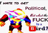 T HATE TO GET Political, But what the F--- Is a Bird?