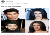 Klamille roRES@Klamille5h Lauren Jauregui and Zayn Malik that's it, that's the tweet ML AW ER 10:21 PM Jul 28, 2019 Twitter for Android