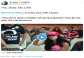 Koko @Kokomothegreat This. Gives. Me. LIFE! #GreenShirtGuy is every one with a brain. "You are in direct violation of being a jackass" may be my new favorite sentence. AMERICA AGAIN KS THE BERN 2020 0:43 2.1M views From Nick VinZant 9:43 AM Aug 7, 2019 Twitter for Android