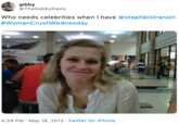 gibby TheGabbyDavis Who needs celebrities when I have @stephbistransin #WomanCrushWednesday 4:39 PM - May 16, 2012 - Twitter for iPhone