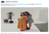 Quixote Studios @QuixoteStudios Crushing on @celestebarber everyday #WCW #QuixoteStudios 2:33 PM Aug 8, 2019 Buffer