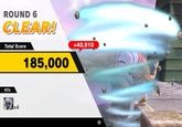 ROUND 6 CLEAR! +40,910 Total Score 185,000 KOs x4