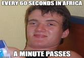 EVERY 60 SECONDS IN AFRICA A MINUTE PASSES imgflip.com