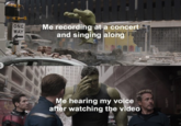 me recording a concert ONE WAY Me recording at a concert and singing along F @a.valid sermame Me hearing my voice after watching the video
