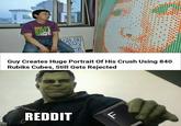 NIKE-AIR ISNOT SHOE Guy Creates Huge Portrait Of His Crush Using 840 Rubiks Cubes, Still Gets Rejected REDDIT F eat LL