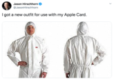 I got a new outfit for use with my Apple Card.  Jason Hirschhorn @JasonHirschhorn I got a new outfit for use with my Apple Card.
