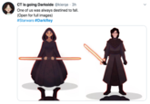 CT is going Darkside @kierqe 3h One of us was always destined to fall (Open for full images) #Starwars #DarkRey