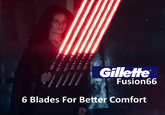 GilletHe Fusion66 6 Blades For Better Comfort