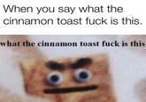 Meta When you say what the cinnamon toast f--- is this. what the cinnamon toast f--- is this