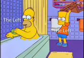  Bart Hits Homer With a Chair - The Left
