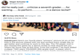 Megan Schuster @megschuster did he really just.....criticize a seventh grader...for wantin..to perform... ...in a dance recital? the boy who lived. @kharigold 20h yeah kobe a maniac Imfao Show this thread 9,979 likes kobebryant Here's our fourth place "winners" picture lol six of the kids in the picture stayed with me and worked every single day to get better and continue to work to this day. The 7th player (not in pic) missed this game for a dance recital so that should tell you where her focus was at this time. From the original 7 we have added a player TWO years YOUNGER (6th grade now), a player who's taam in aur area folded anda nlaver who's family moad bere from 1:06 PM Sep 11, 2019 Twitter Web App