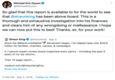 Michael Eric Dyson @MichaelEDyson So glad that this report is available to for the world to see that @shaunking has been above board. This is a thorough and exhaustive investigation into his finances and clears him of any wrongdoing or malfeasance. I hope we can now put this to bed! Thanks, sir, for your work! Shaun King@shaunking Sep 3 Since the #BlackLivesMatter million for families, charities, causes, & campaigns. Movement began, I've helped raise over $34.5 A 7 person expert review board inspected every penny including the past 5 years of my tax returns. Their 72 page report... medium.com/@shaunkingfina... Show this thread 11:56 AM Sep 3, 2019 Twitter for iPhone