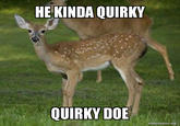 HE KINDA QUIRKY QUIRKY DOE