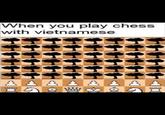 When you play chess with vietnamese