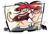 Artist's note:
Fox voice: "FIYAHHH!!!"