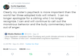 t Lost Turntable Retweeted Curtis Ingraham @CurtisIngraham1 Clearly my sister's paycheck is more important than the world her three adopted kids will inherit. I can no longer apologize for a sibling who I no longer recognize. I can and will continue to call out the monstrous behavior and the bully commentary born out of anger. Media Matters @mmfa Sep 23 Laura Ingraham compares Greta Thunberg and youth climate activists to Stephen King's "Children of the Corn" mediamatters.org/laura-ingraham... 11:39 PM Sep 23, 2019 Twitter for iPad 64.1K Retweets 338.5K Likes