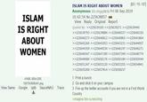 [93/15/67] ISLAM IS RIGHT ABOUT WOMEN Anonymous ID:00yg9B3G Fri 06 Sep 2019 ISLAM 10:42:54 No.225638857 View Reply Original Report IS RIGHT Quoted By: >>225639100 >>225639271 >>225639440 >>225639793>>225639884 >>225640037 >>225640150 >>225640273 >>225640812 >>225640865>225641864 ABOUT >>225642260 >>225643053 >>225643231 >>225644007 >>225644359>>225644534 >>225646197 >>225646271 WOMEN >>225646547 >>225647189 >>225647349 >>225648774 >>225649080 >>225650176>>225650184 >>225650544 >>225651247 >>225653120 >>225653255 >>225654841 >>225655268 >>225657814 >>225658257 1. Print a bunch 41KiB, 800x1200 1567543686441.png 2. Go and stick it on your campus View Same Google iqdb SauceNAO Trace 3. Fire up the twitter accounts if you are not in a First World Country imagine the screeching