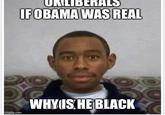 UKLIBERAS IFOBAMA WAS REAL WHYISHE BLACK imgflip.com