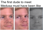The first dude to meet Medusa must have been like