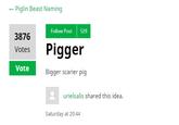 Piglin Beast Naming Follow Post 529 3876 Pigger Votes Vote Bigger scarier pig urielsalis shared this idea. Saturday at 20:44