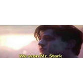 We won Mr. Stark