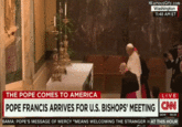 Pope Francis Tablecloth trick | r/funny HilariousGifs.com Washington 11:48 AM ET THE POPE COMES TO AMERICA LIVE POPE FRANCIS ARRIVES FOR U.S. BISHOPS' MEETING CN BAMA: POPE'S MESSAGE OF MERCY "MEANS WELCOMING THE STRANGER WAT THIS HOUR