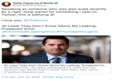 Holly Figueroa O'Reilly @AynRandPaulRyan Speaking as someone who was also sued recently by a right-wing wacko for something I said on Twitter, this is edifying af. I love you, @TheOnion 'At Least They Don't Know About My Leaking, Prolapsed Anus' #DevinHasALeakingAnus #Thursdaythoughts 'At Least They Don't Know About My Leaking, Prolapsed An... WASHINGTON Privately expressing his relief that the situation was better than it could have been, Rep. Devin ... politics.theonion.com 7:21 AM Oct 10, 2019 Twitter Web Client