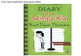 I'm not mad tho she just vibin DIARY of Winpy Kid Bust Down Thotiana INTERNATIONAL BESTSELLER