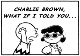 I was reading the old Peanuts comics, then I saw Lucy in sunglasses and heard Morpheus.